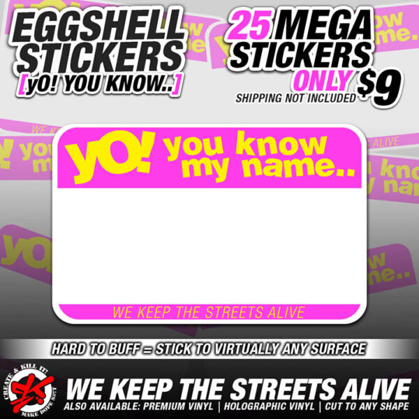 YO! YOU KNOW MY NAME EGGSHELL BLANKS