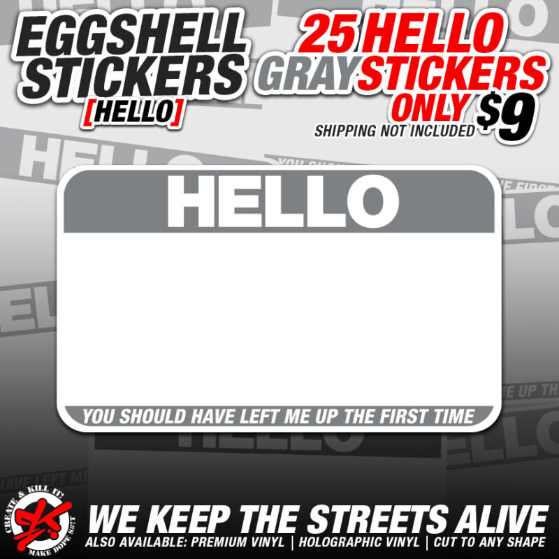 HELLO EGGSHELL BLANKS