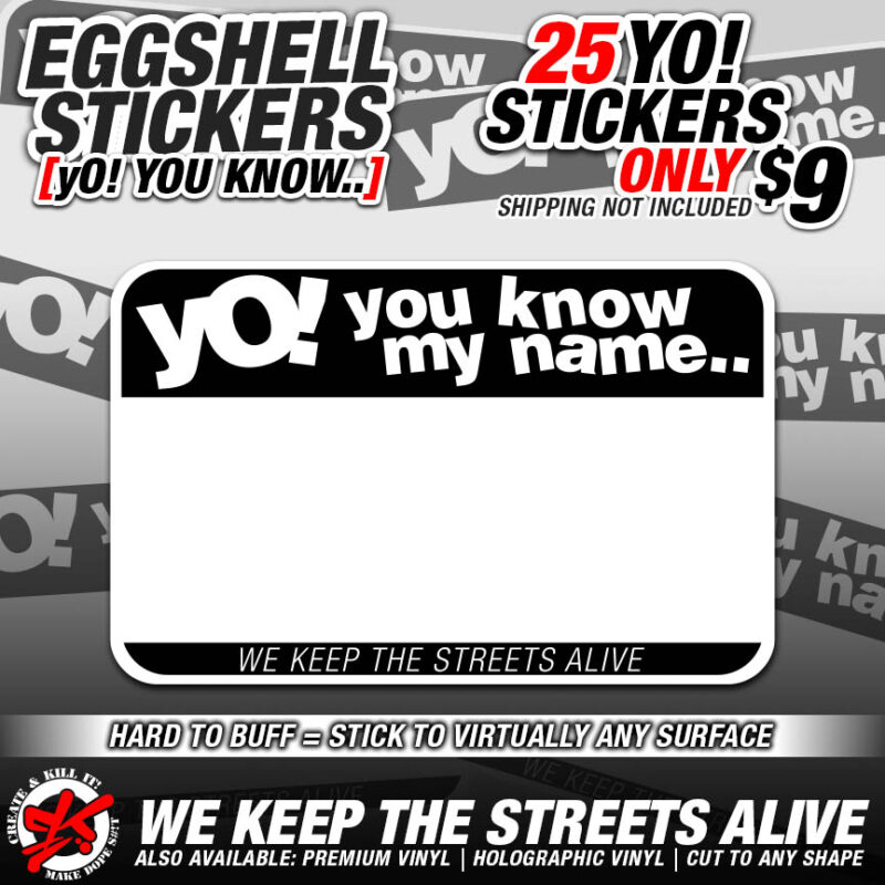 YO! YOU KNOW MY NAME EGGSHELL BLANKS