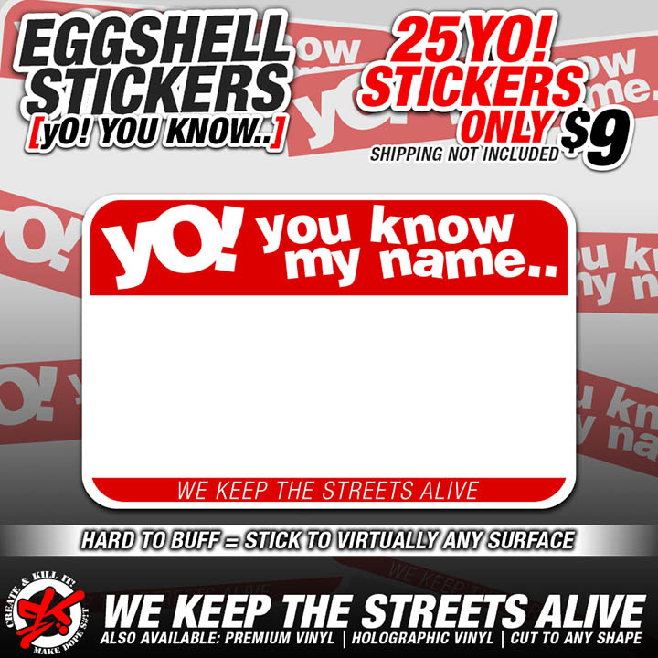 YO! YOU KNOW MY NAME EGGSHELL BLANKS