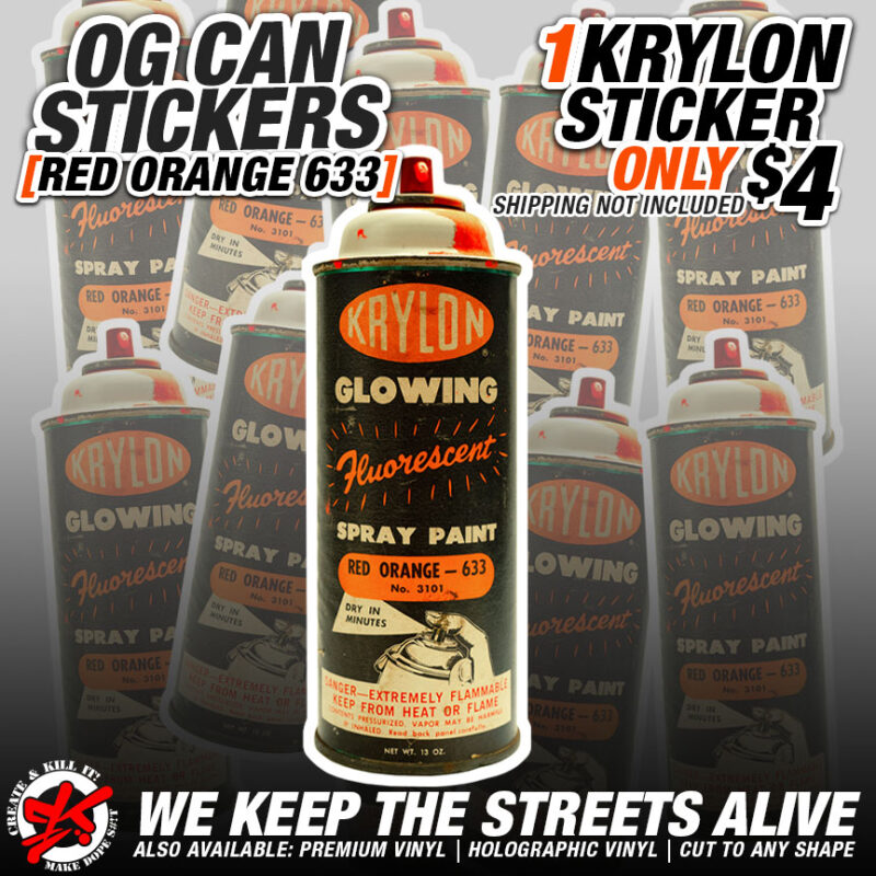 KRYLON OG SPRAY CAN GLOWING RED ORANGE v2 633