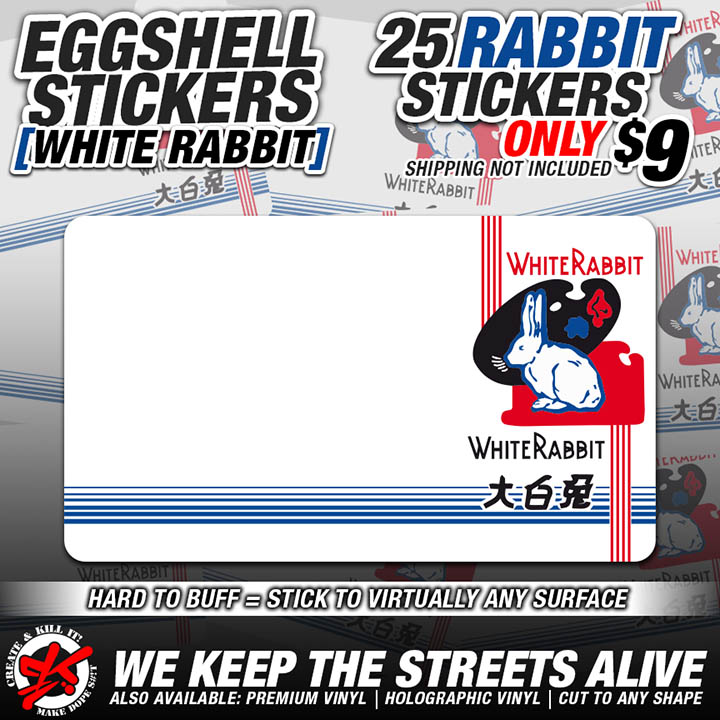 WHITE RABBIT EGGSHELL BLANKS