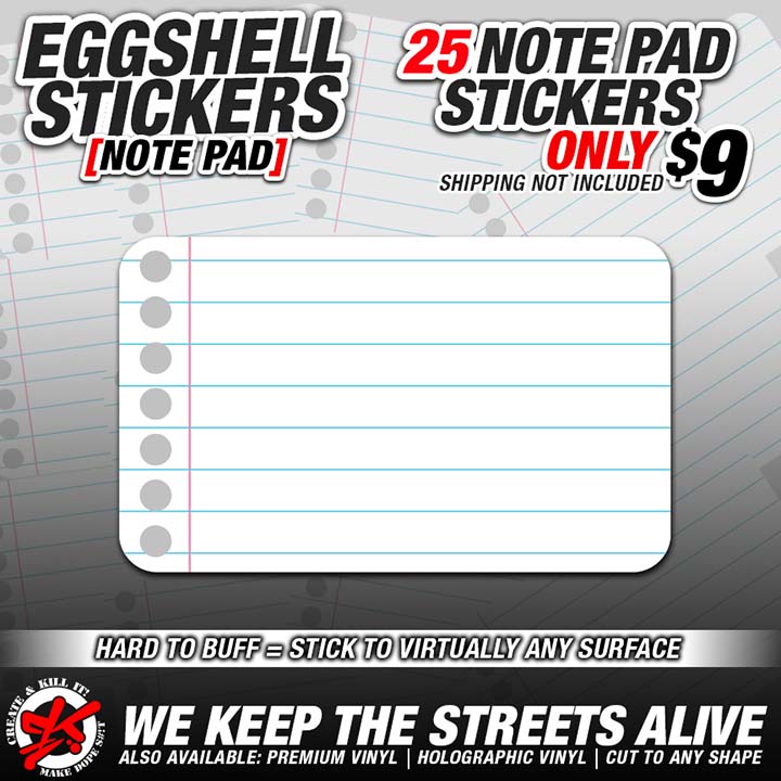 NOTE PAD EGGSHELL BLANKS